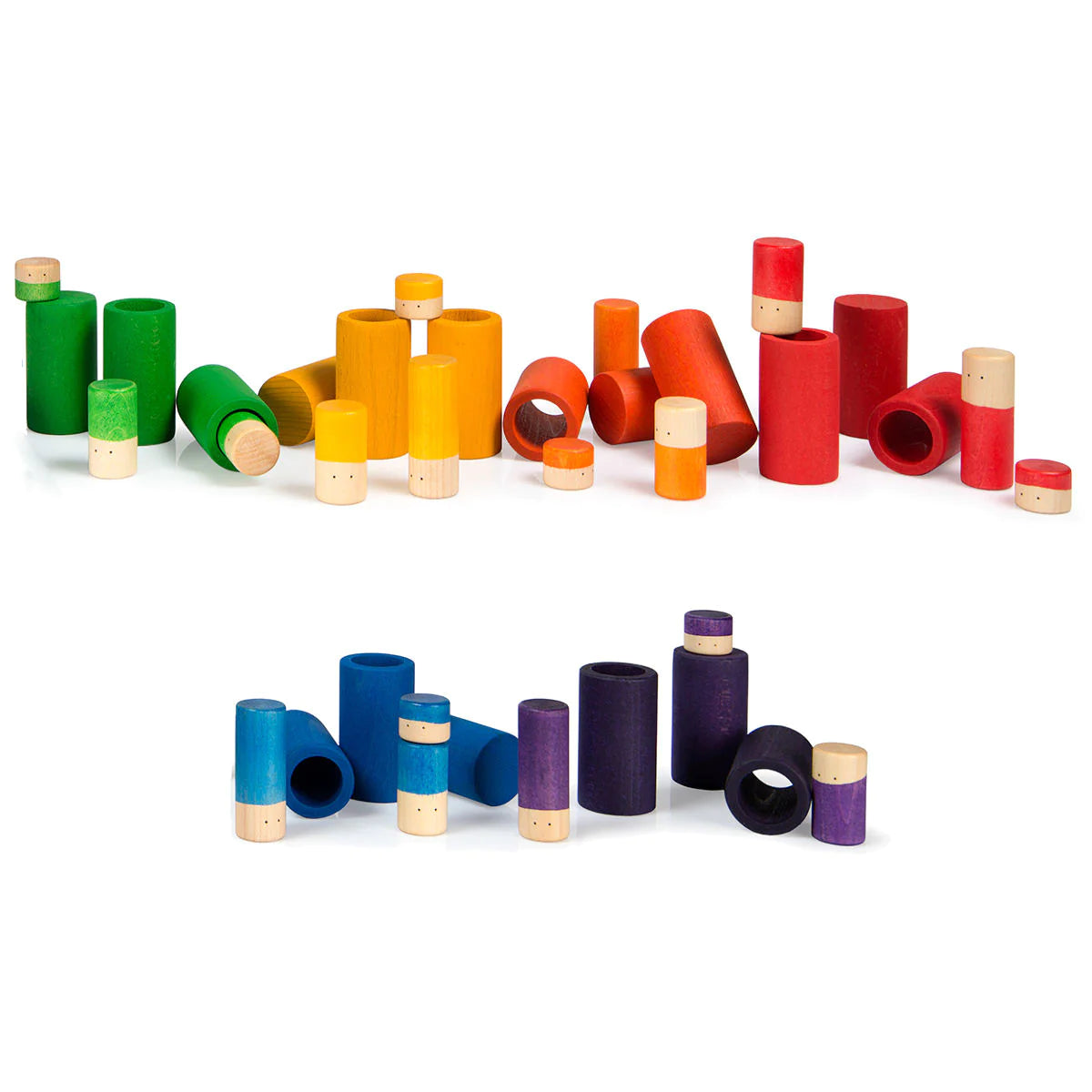 LO Wooden Play Set Basic Colors