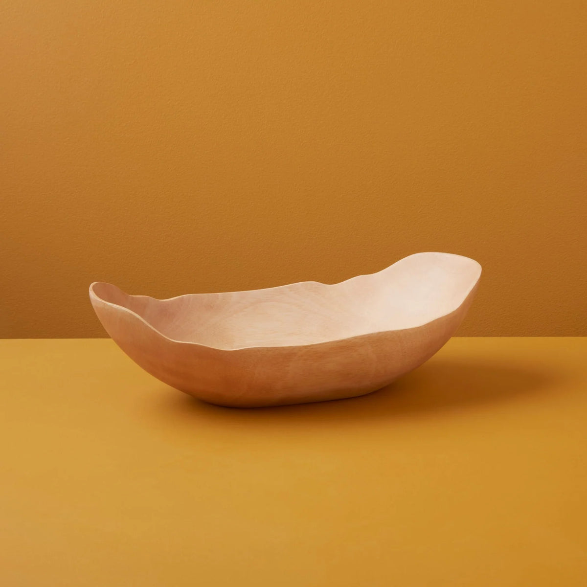 Kiln Mango Wood Petal Bowl