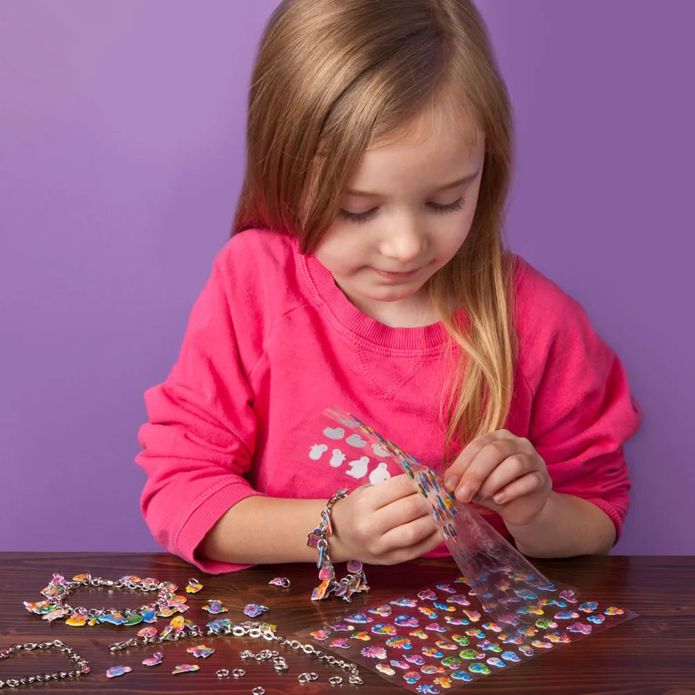 DIY Sparkle Charm Bracelets