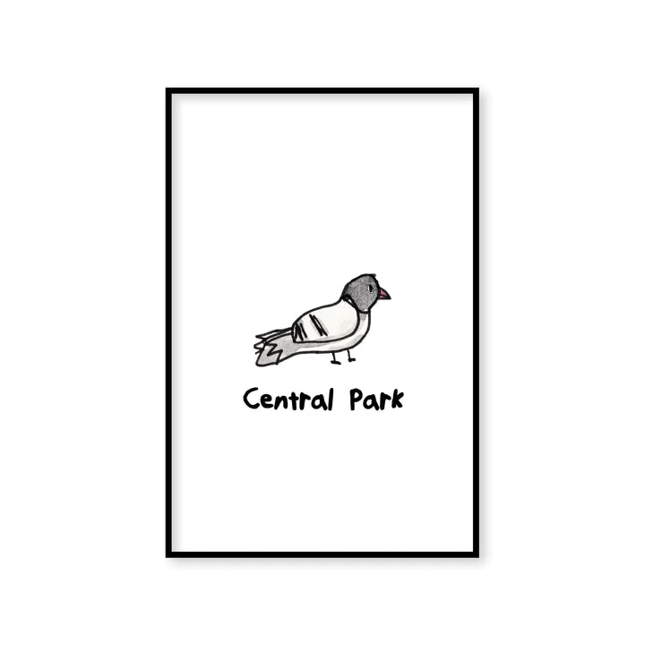 Framed Ben Lenovitz Pigeons of New York Prints