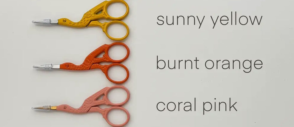 Stork Embroidery Scissors