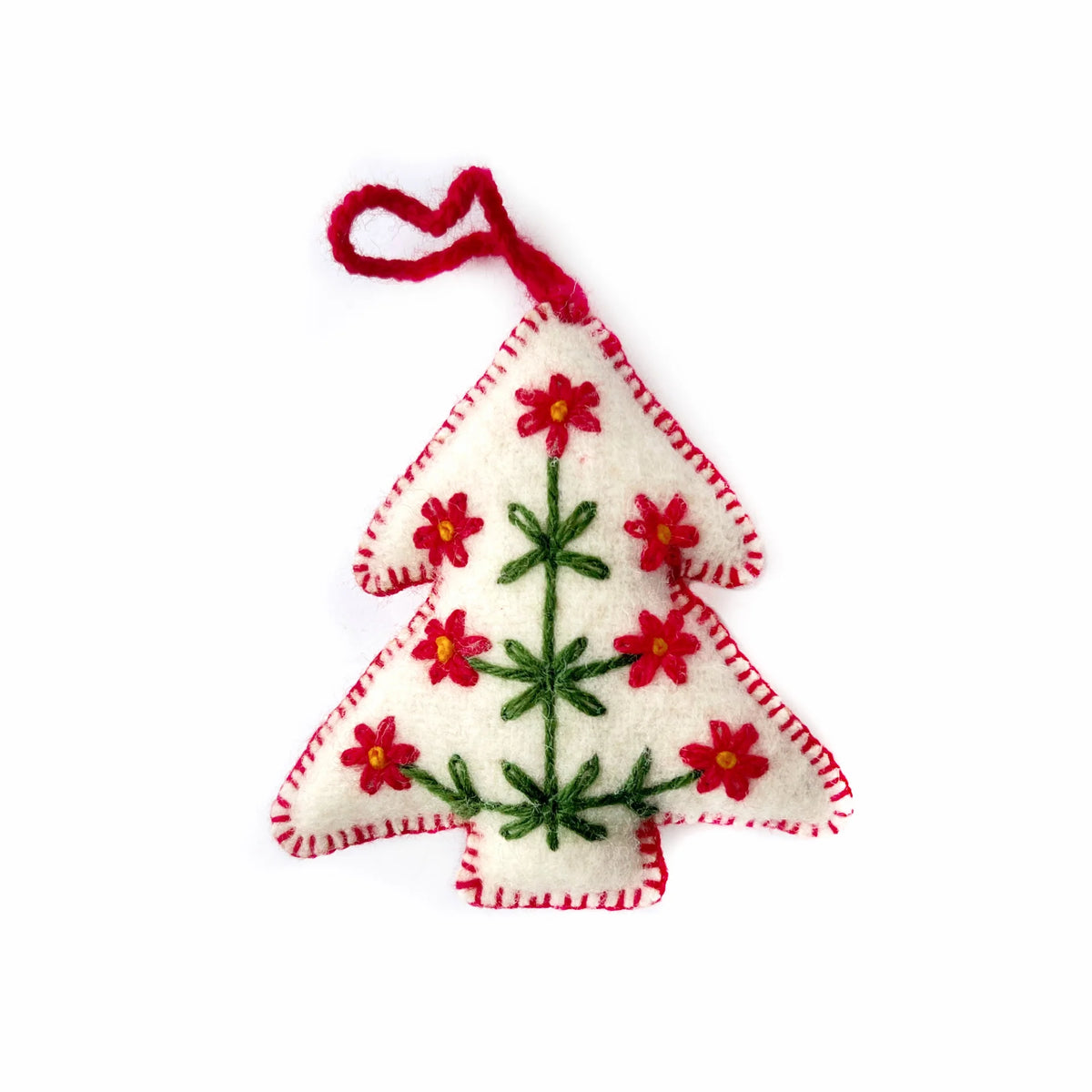 Embroidered Tree Ornament