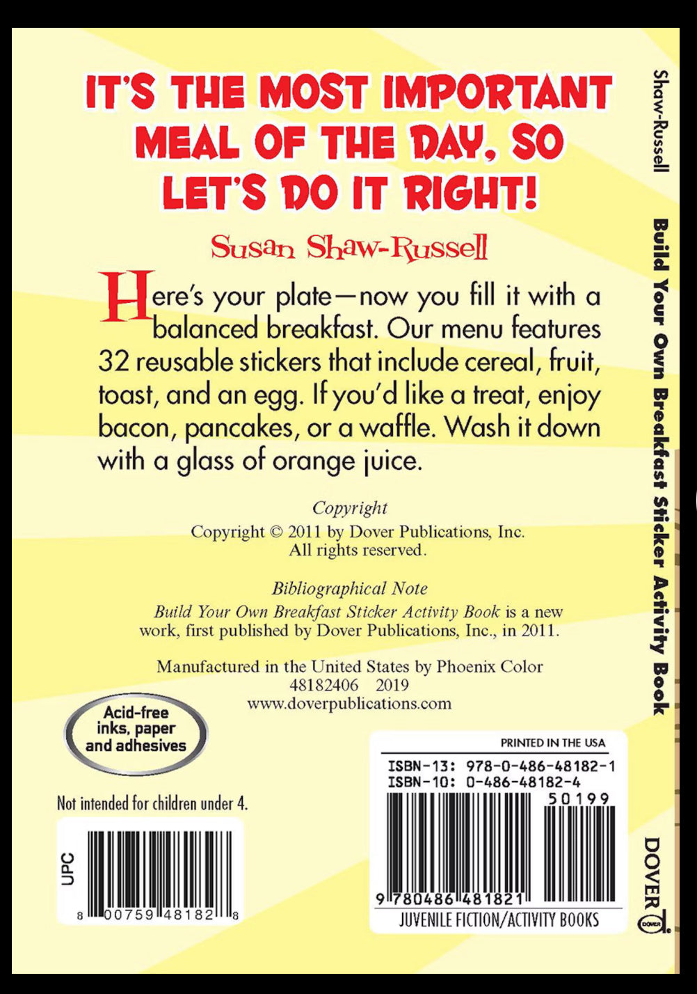 Build Your Own Breakfast Sticker Activity Book