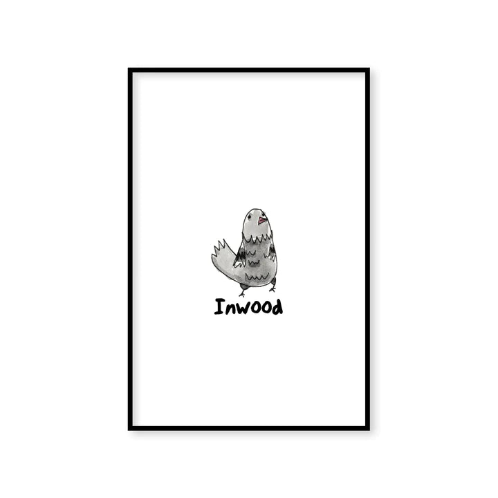 Framed Ben Lenovitz Pigeons of New York Prints