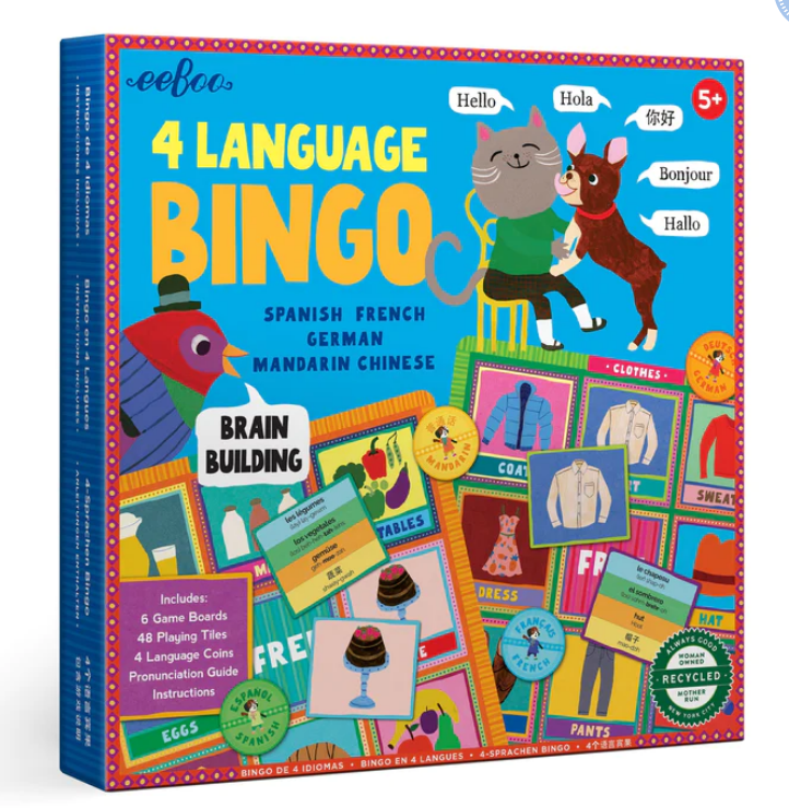 4 Language Bingo