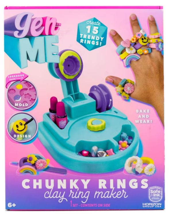 Genme Chunky Clay Ring Set