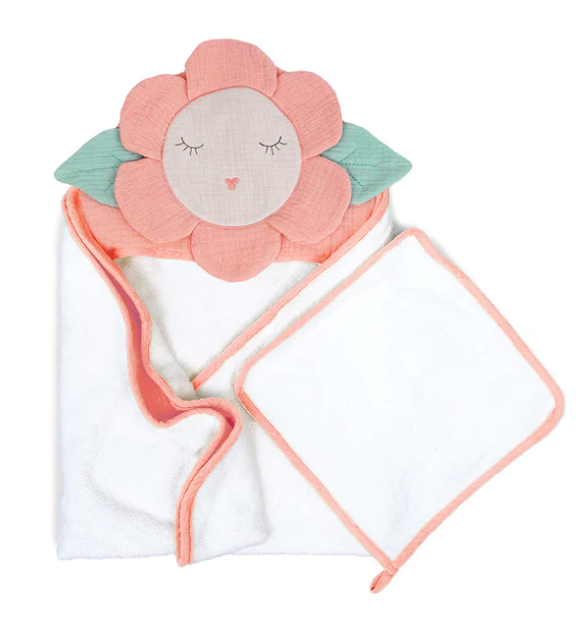 Petit Flower Towel and Washcloth Set