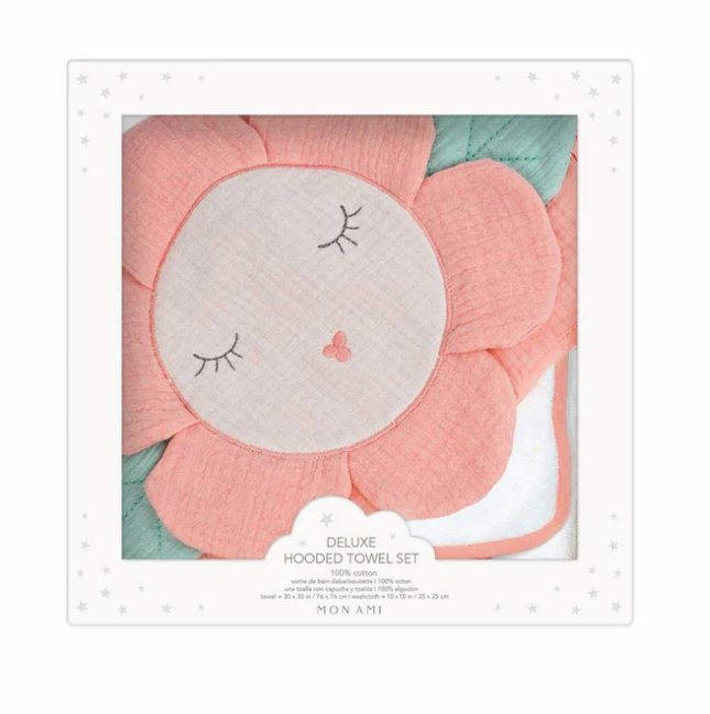 Petit Flower Towel and Washcloth Set