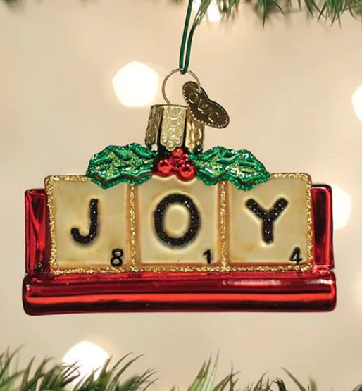 Joyful Scrabble Ornament