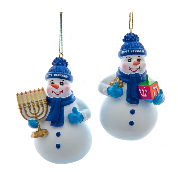 Happy Hanukkah Snowman