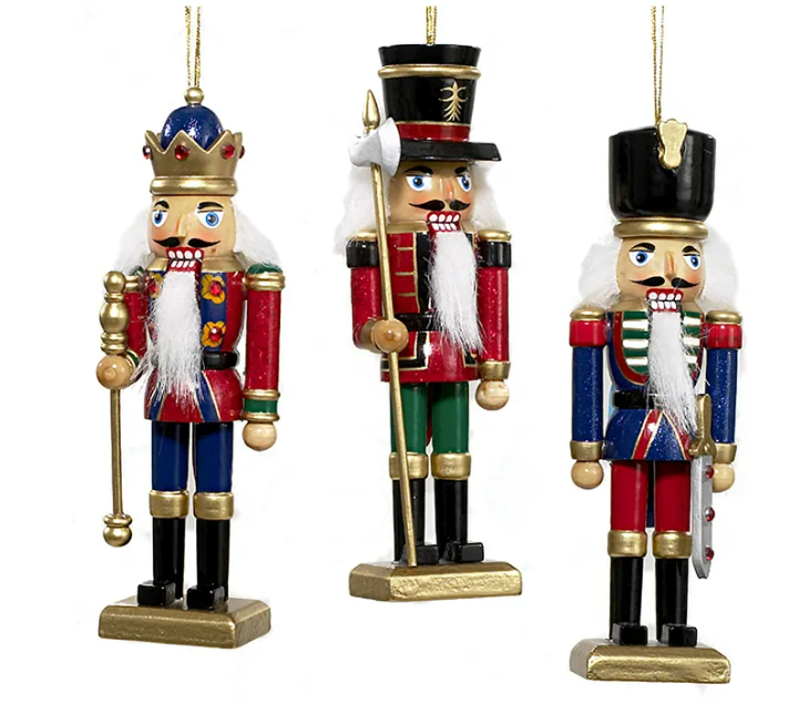 Wooden Nutcracker Ornament