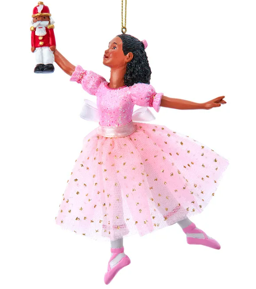 Clara (Black) Nutcracker Resin Ornament