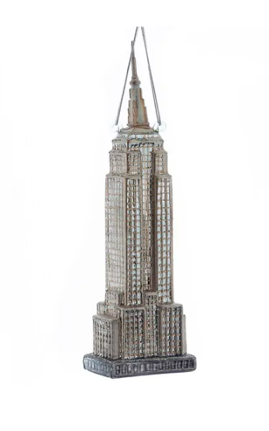 Empire State Building Glass Ornament