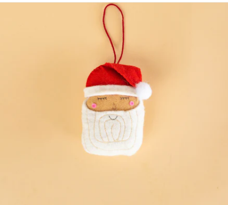 Cocoa Santa Ornaments