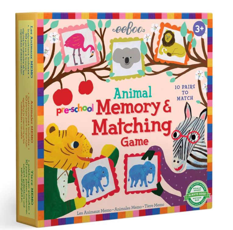 Pre-school Animal Memory Matching Game