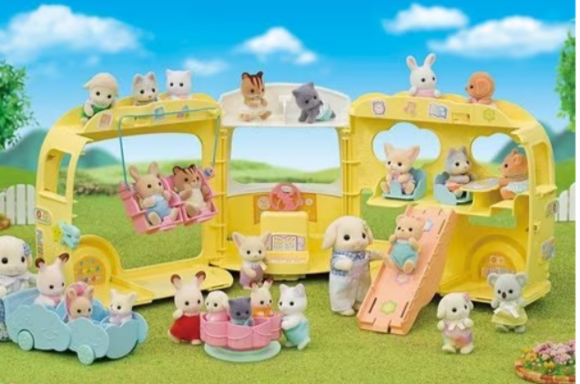 Calico Critters Rainbow Fun Nursery Bus