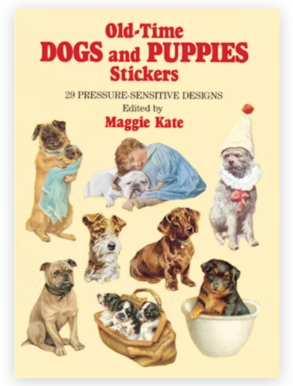 Old-Time Dogs &amp; Puppies Stickers