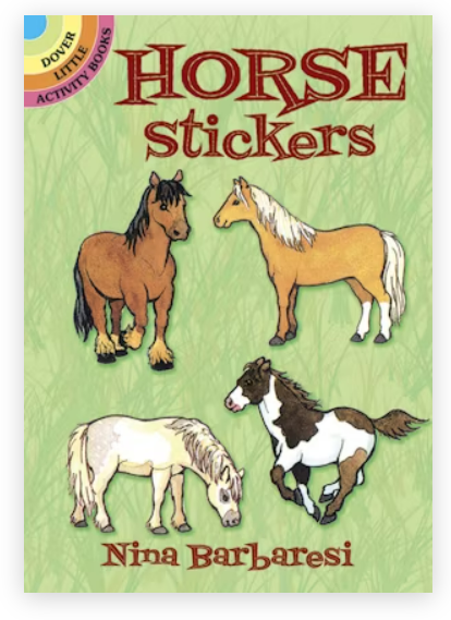 Glitter Horses Stickers