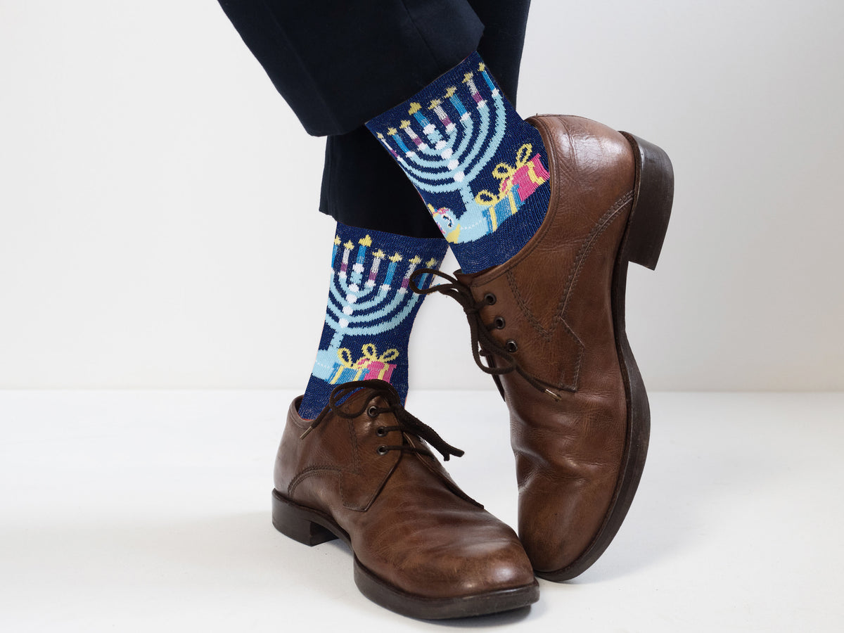 Chanukkah Socks: Ugly Sweater