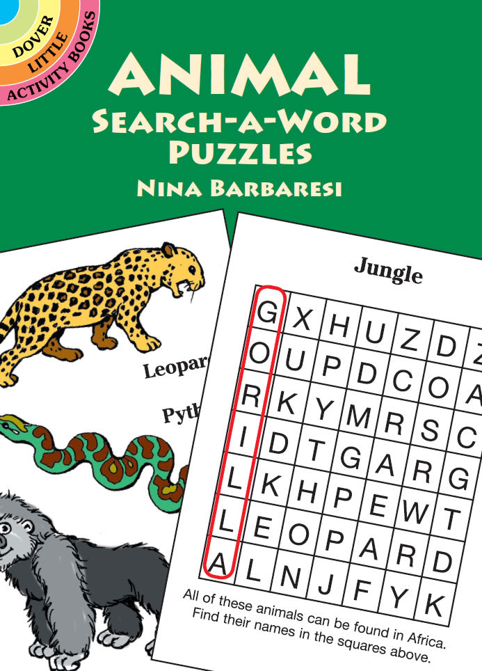 Animal Search A Word Puzzles