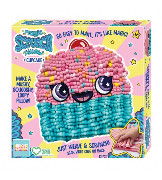 Magic Scrunch Pillow: Cupcake