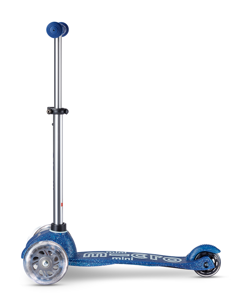 Micro Mini Glitter LED Navy Scooter