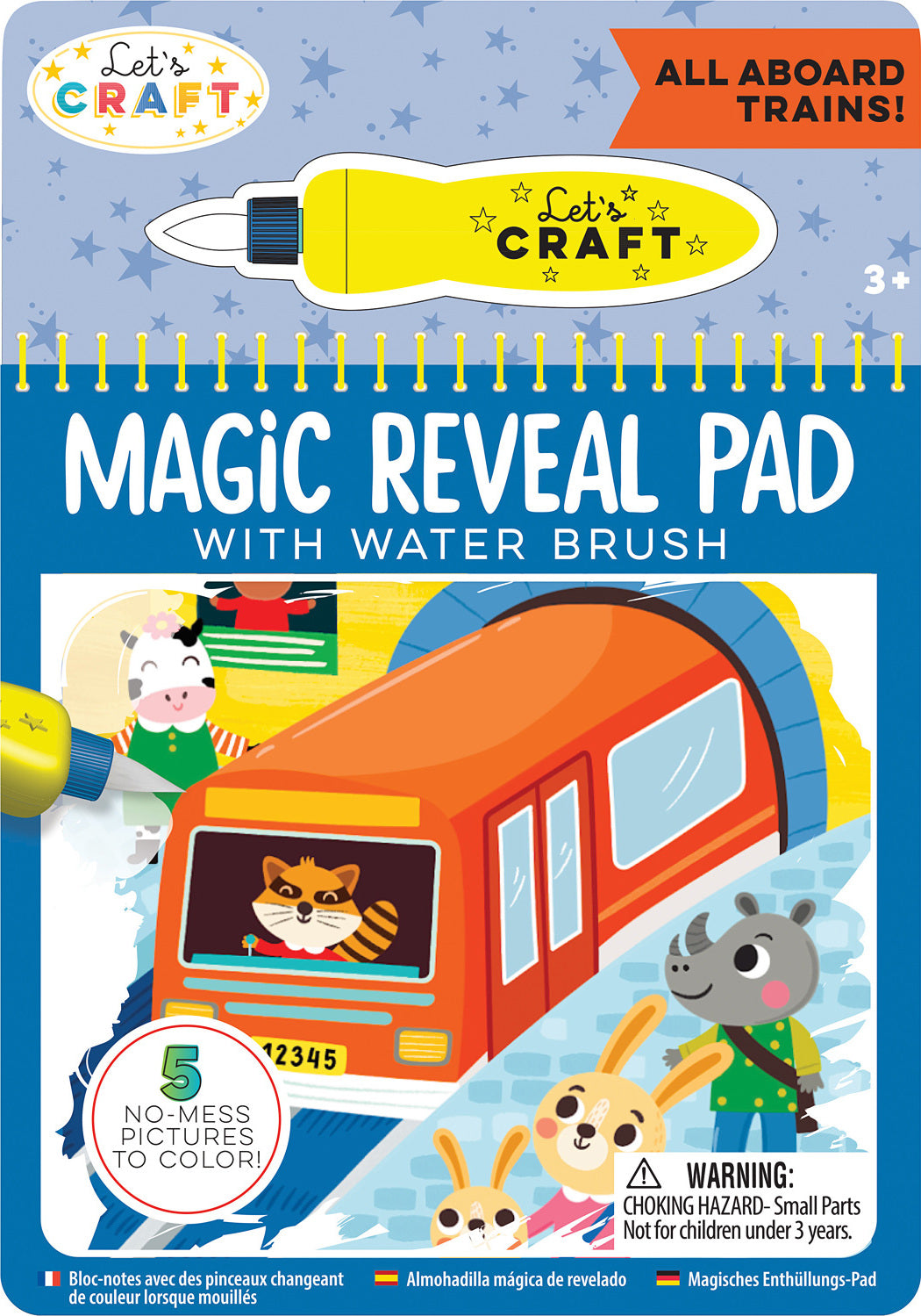 Magic Reveal Pad: All Aboard Trains