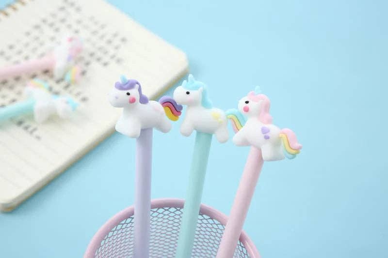 Unicorn Rainbow Tail Gel Pen (Box of 36)