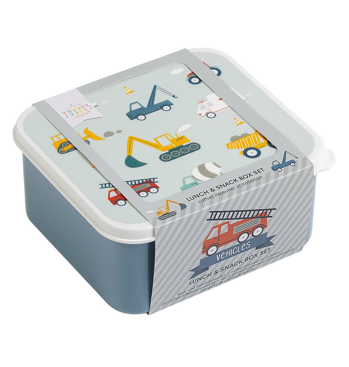 Lunch &amp; snack box set: Vehicles, Cars