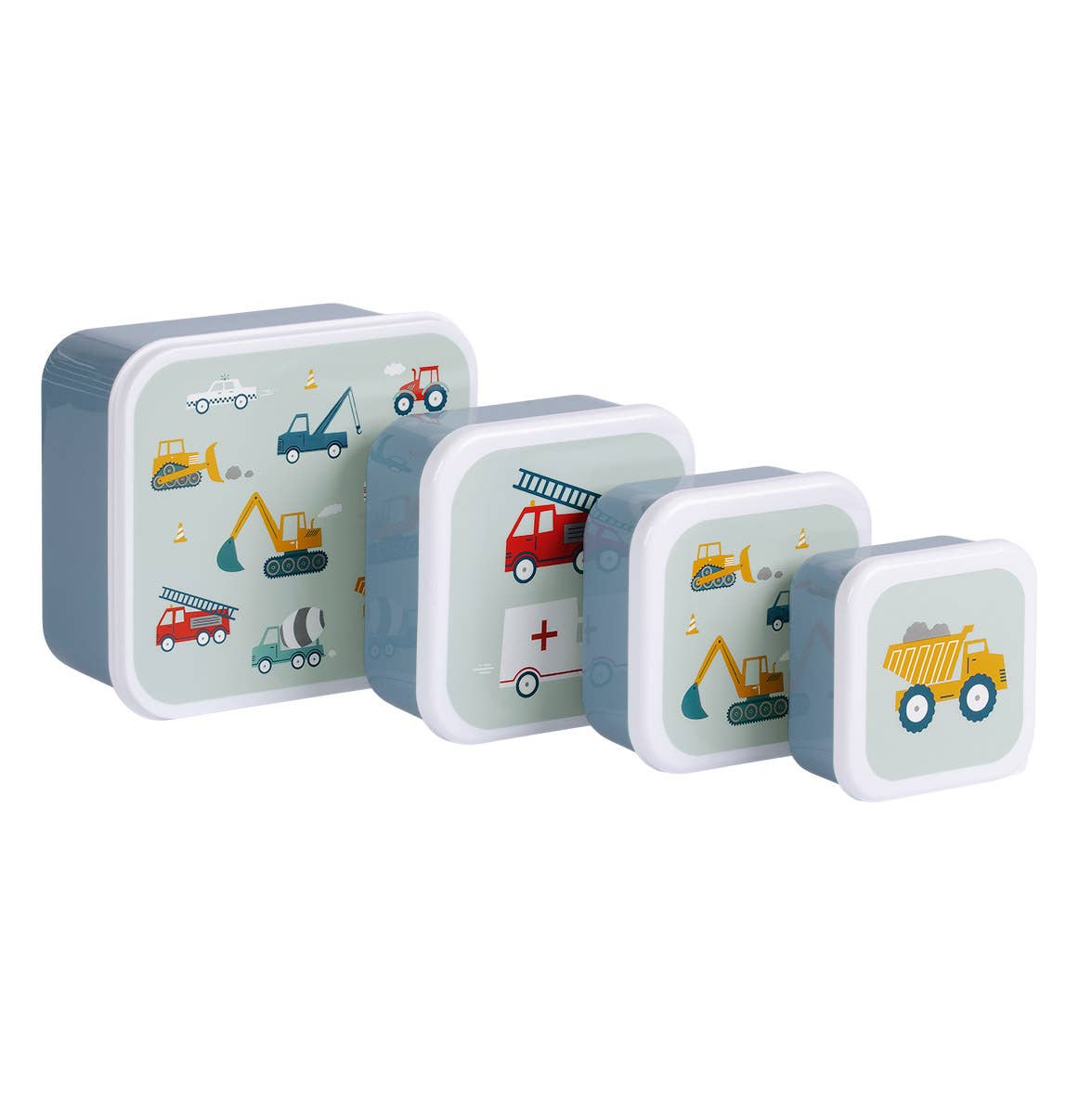 Lunch &amp; snack box set: Vehicles, Cars