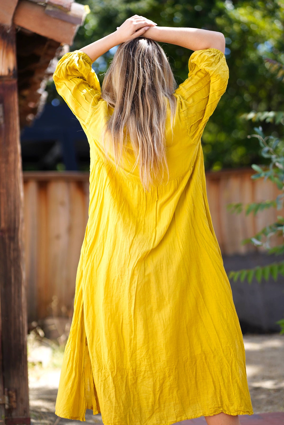 Zing Dress: Mustard