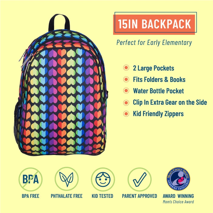 Rainbow Hearts Backpacks