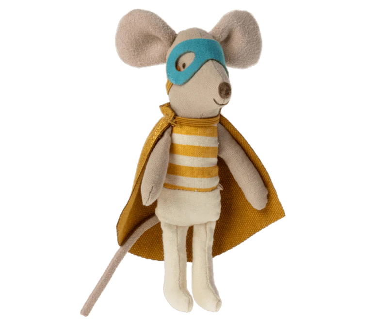 Little Brother Superhero Mouse in Box
