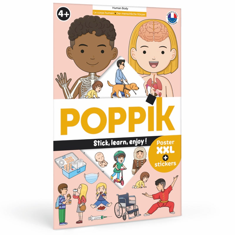 Poppik Stickers Panorama: Human Body