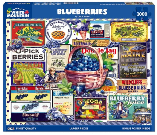 Blueberries 1000 Piece Puzzle