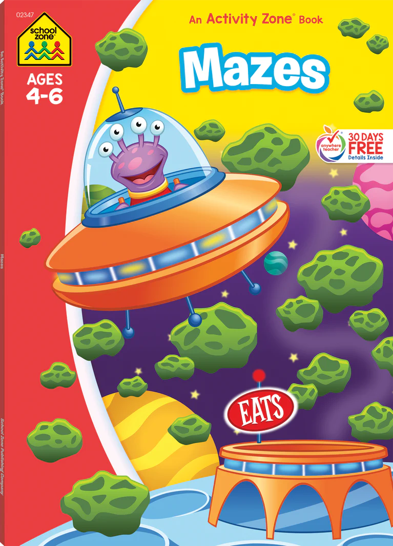Activity Zone Books Ages 4-8