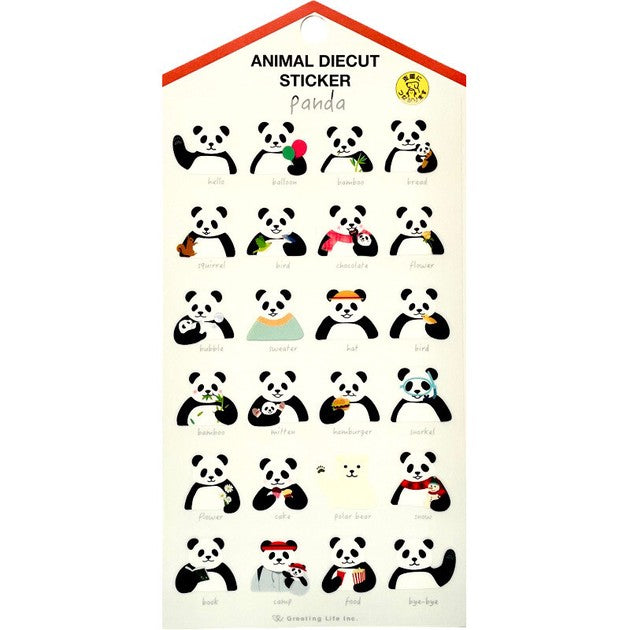 Stickers - Diecut Pandas