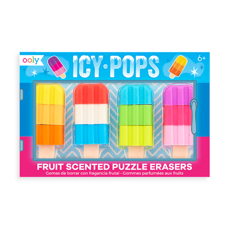 Icy Pops Scented Puzzle Erasers