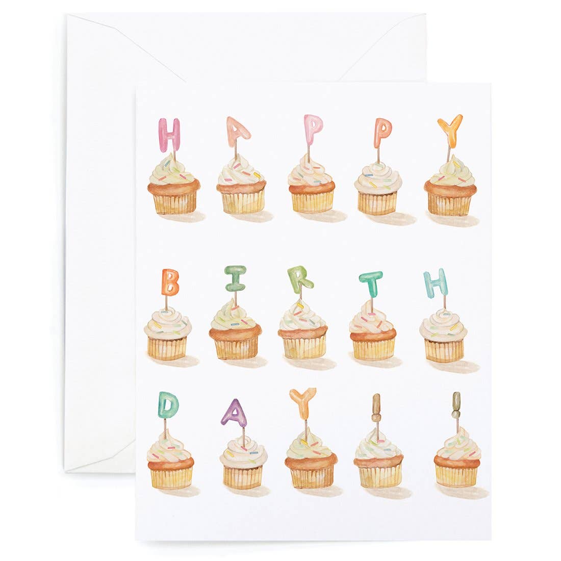 Birthday Cupcakes Greeting Card