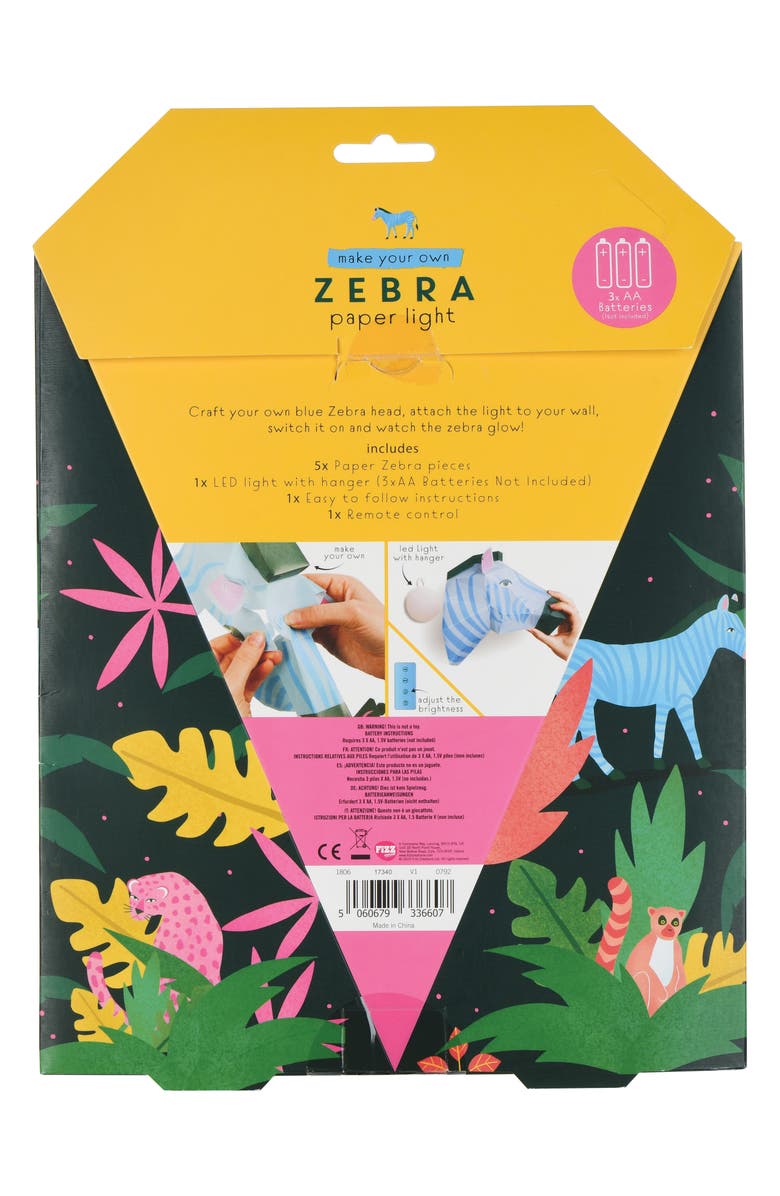 Make Your Own Zebra Paper Light