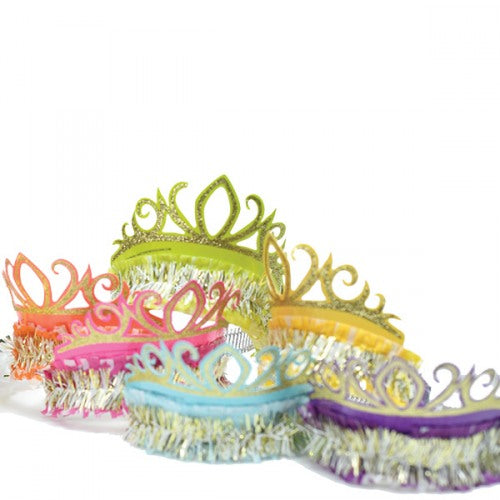 Glittery Tiaras 6 Asst Colors by Pictura