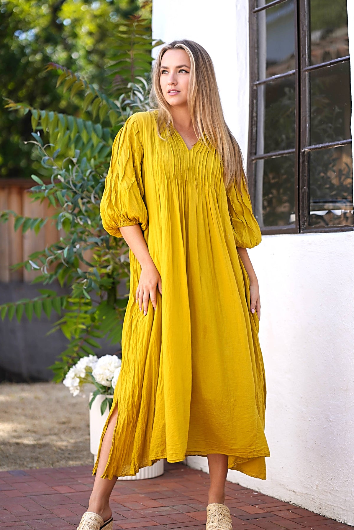 Zing Dress: Mustard
