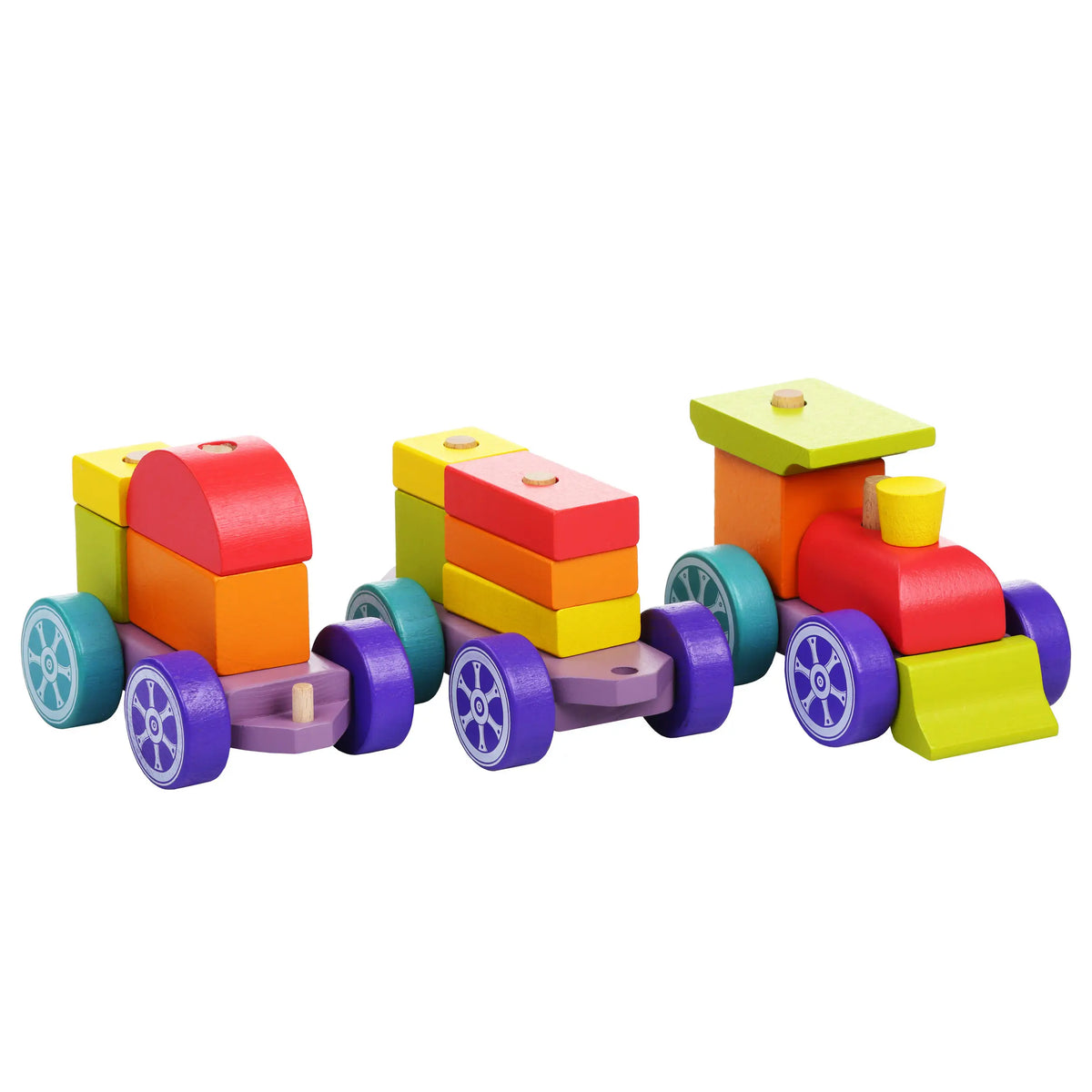 Cubika Wooden Rainbow Train