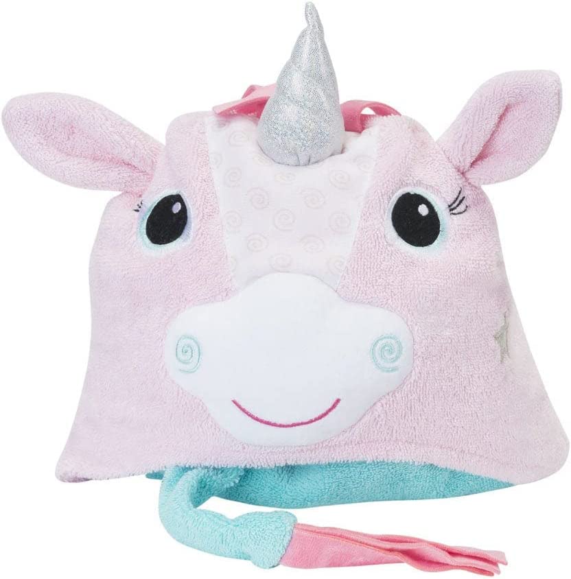 Kids Plush Terry Hooded Bath Towel: Alicorn 2yrs+