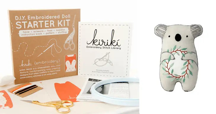 Kiriki Koala Embroidery Kit with Tools
