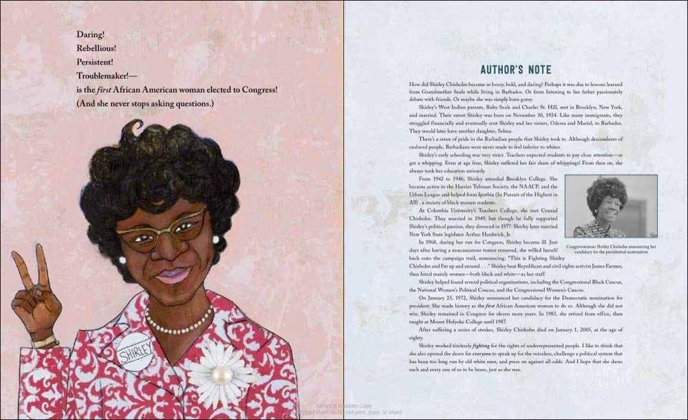 Shirley Chisholm Dared  The Story of the First Black Woman In Congress