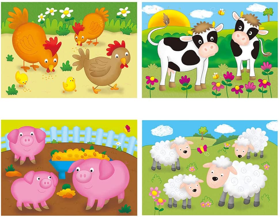 4 Puzzles In A Box: Animals