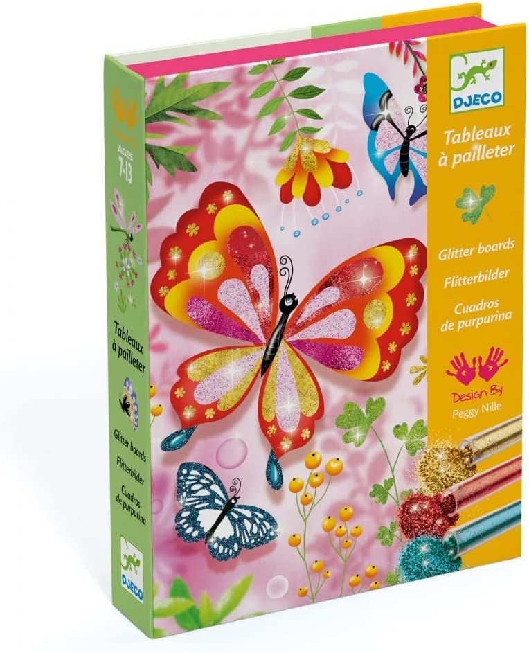 Djeco Glitter Boards Butterfly Kit ages ages 6-10
