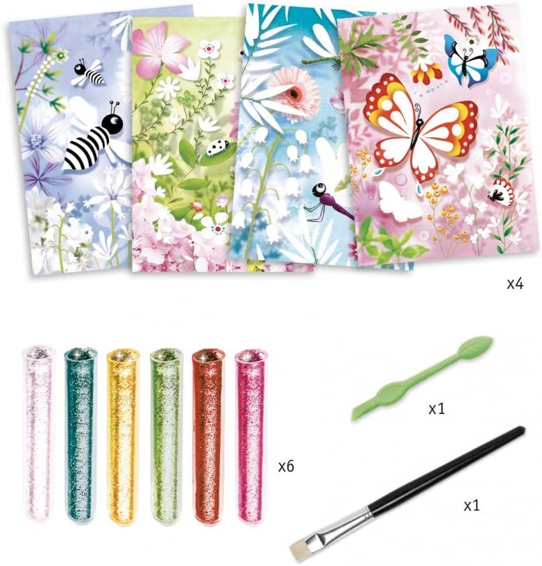 Djeco Glitter Boards Butterfly Kit ages ages 6-10