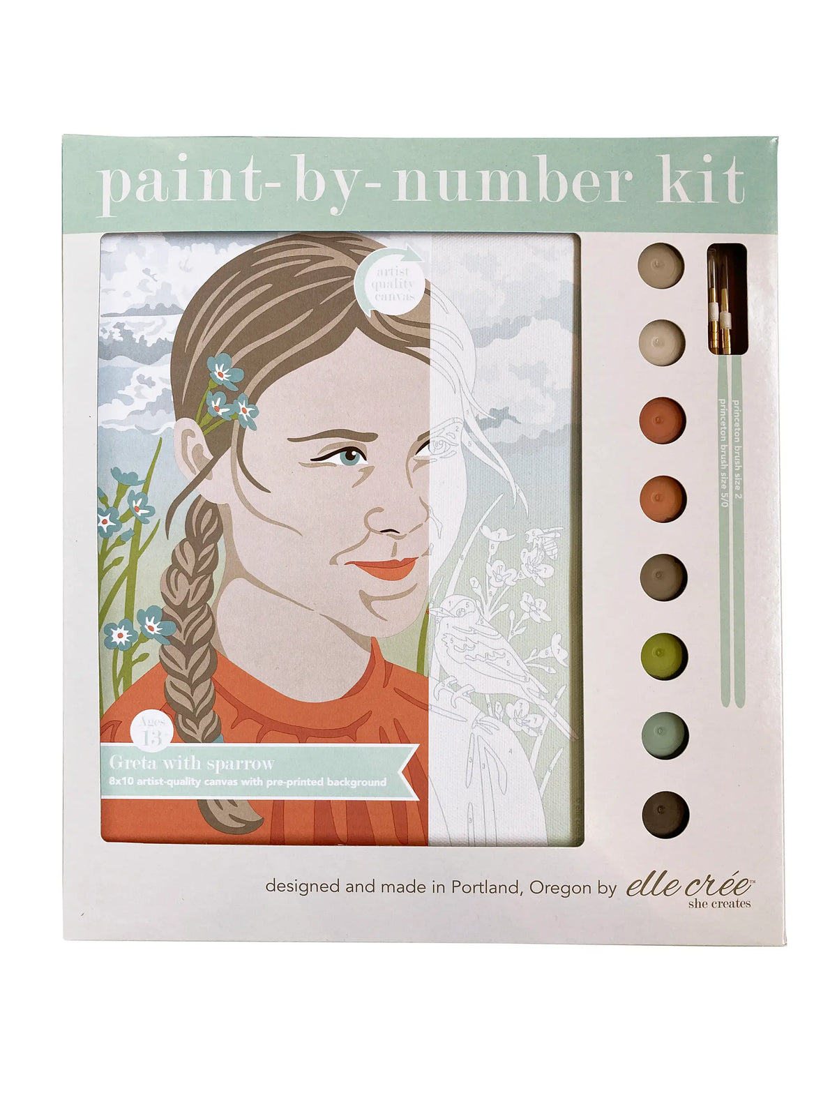 Paint by Number - Greta with Sparrow